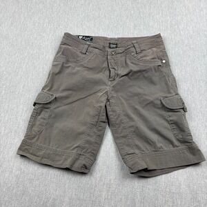 Kuhl‎ Shorts Womens 6 Fit 28X11 Brown Splash Cargo 11" Stretch Hiking Outdoors